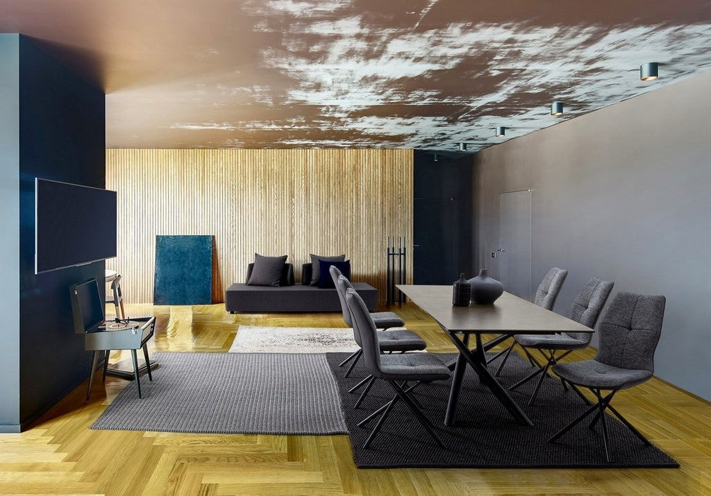 TAVOLO "BIZZOTTO"  CON PIANO IN CERAMICA - SEYFERT