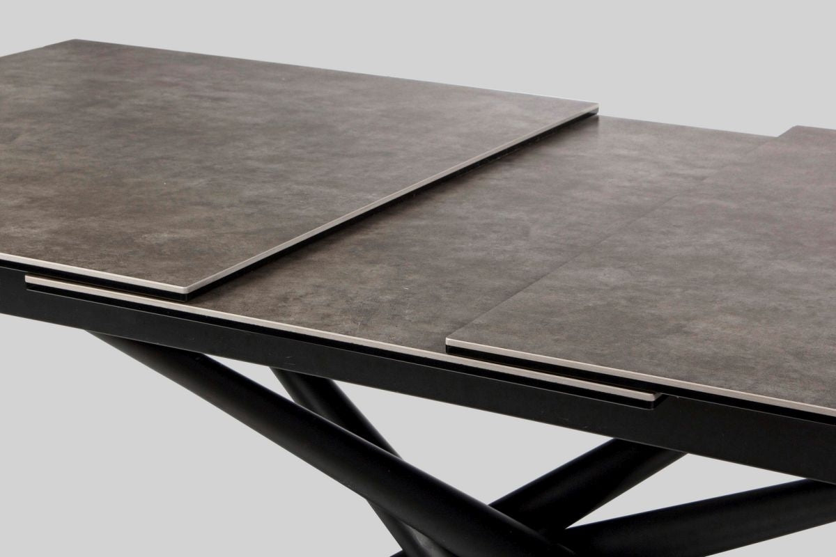 TAVOLO "BIZZOTTO"  CON PIANO IN CERAMICA - SEYFERT