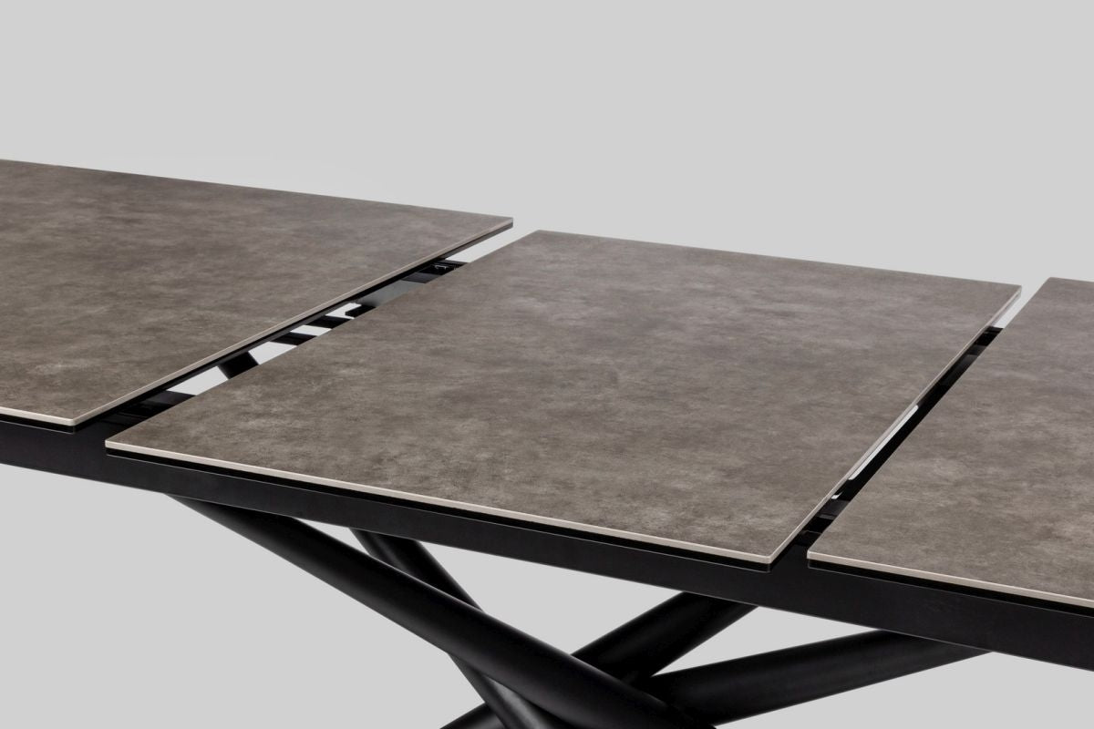 TAVOLO "BIZZOTTO"  CON PIANO IN CERAMICA - SEYFERT
