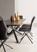 TAVOLO "BIZZOTTO"  CON PIANO IN CERAMICA - SEYFERT