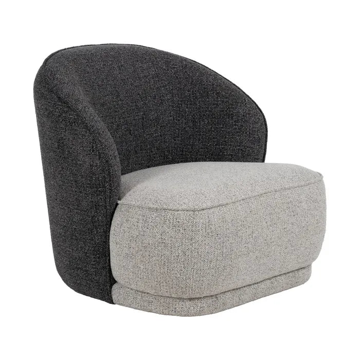 POLTRONA BICOLOR TESSUTO SOGGIORNO 78 X 81 X 74 CM