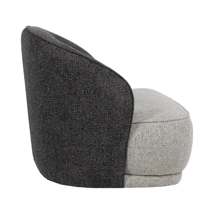 POLTRONA BICOLOR TESSUTO SOGGIORNO 78 X 81 X 74 CM