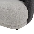 POLTRONA BICOLOR TESSUTO SOGGIORNO 78 X 81 X 74 CM